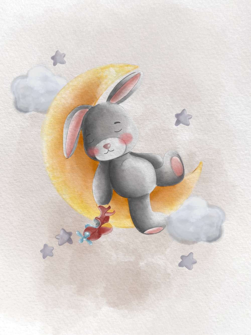 Obraz králíček na měsíci - varianty